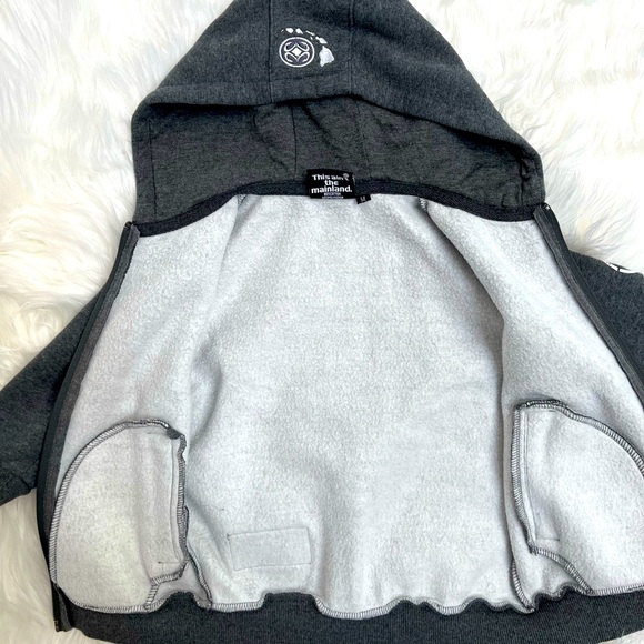Maui Built Kids Grey Full Zip hoodie-Medium (2-3 years) - Picture 9 of 9